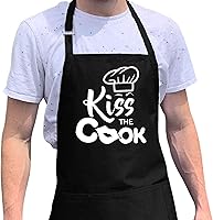 Vista 17 de ApronMen - Funny Apron For Men - BBQ Gifts for Men & Unique Gifts for Fathers - Mens Black Aprons for Grilling Enciende las parrillas