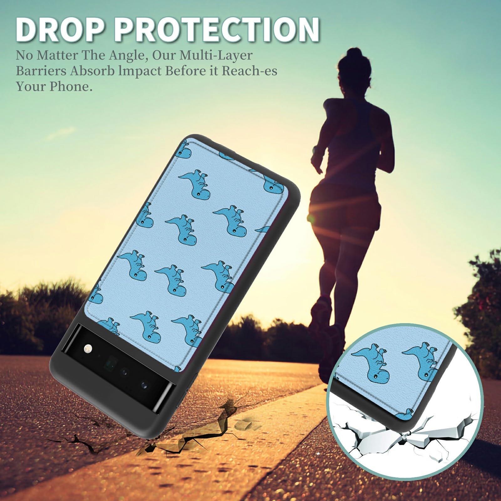 RAUEDWDJS Funda Tipo Cartera Para Google Pixel 6A 2022, Funda Pixel 6A 5G, Protección Contra Caídas De Alta Resistencia Con Tarjetero Desmontable Deslizante Para Google Pixel 6A De 6.1 Pulgadas, Funda