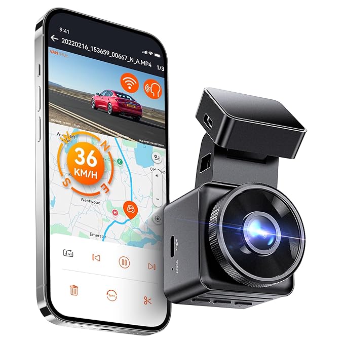 Vantrue E1 Lite 1080P WiFi Mini Dash Cam