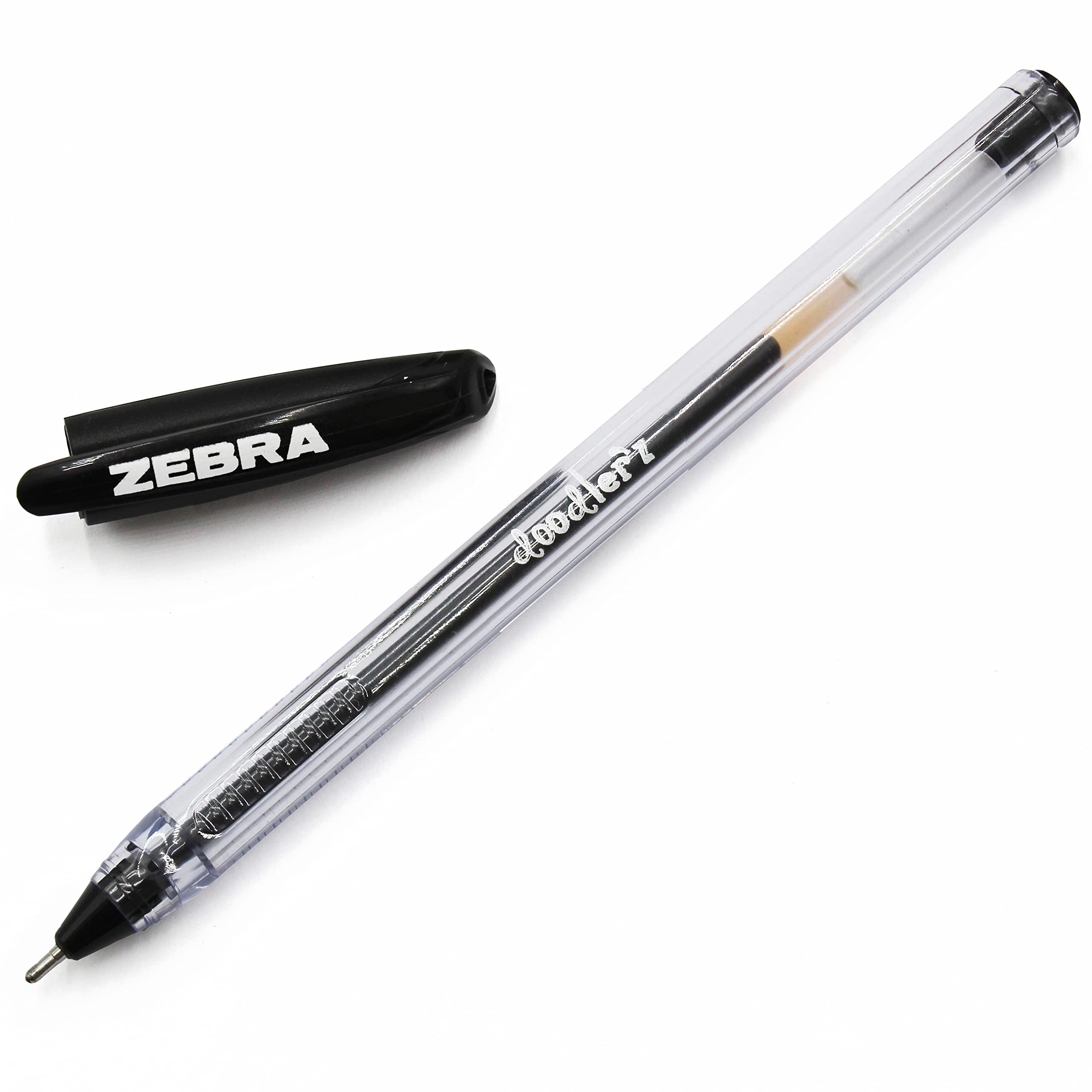 Zebra Doodler'z Stick Ballpoint Pen - 1.0mm - Black Ink - Pack of 10, 1 count (Pack of 10) - Image 2