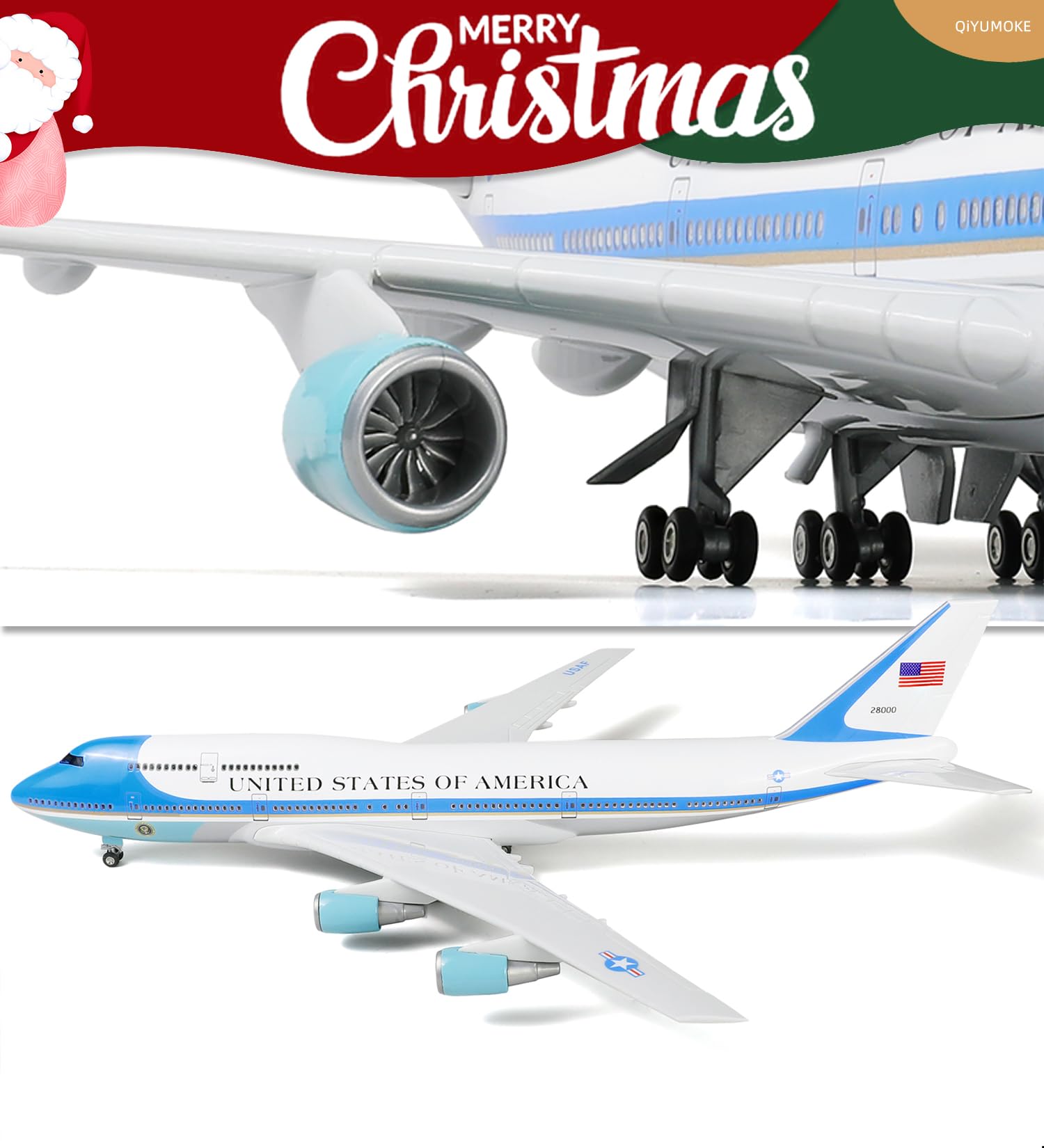 Amazon.co.jp: QIYUMOKE エアフォースワン 1/160 大型飛行機模型