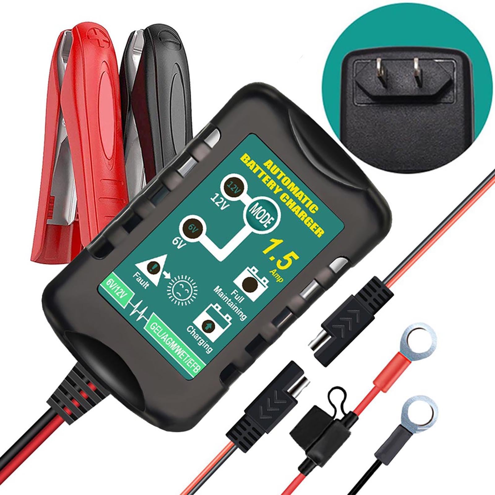 Battery Tender Junior 12V, 750mA Charger and Maintainer