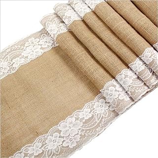 Awtlife 12 x 120 Inch Burlap Table Runner for Wedding Bridal Shower Baby...