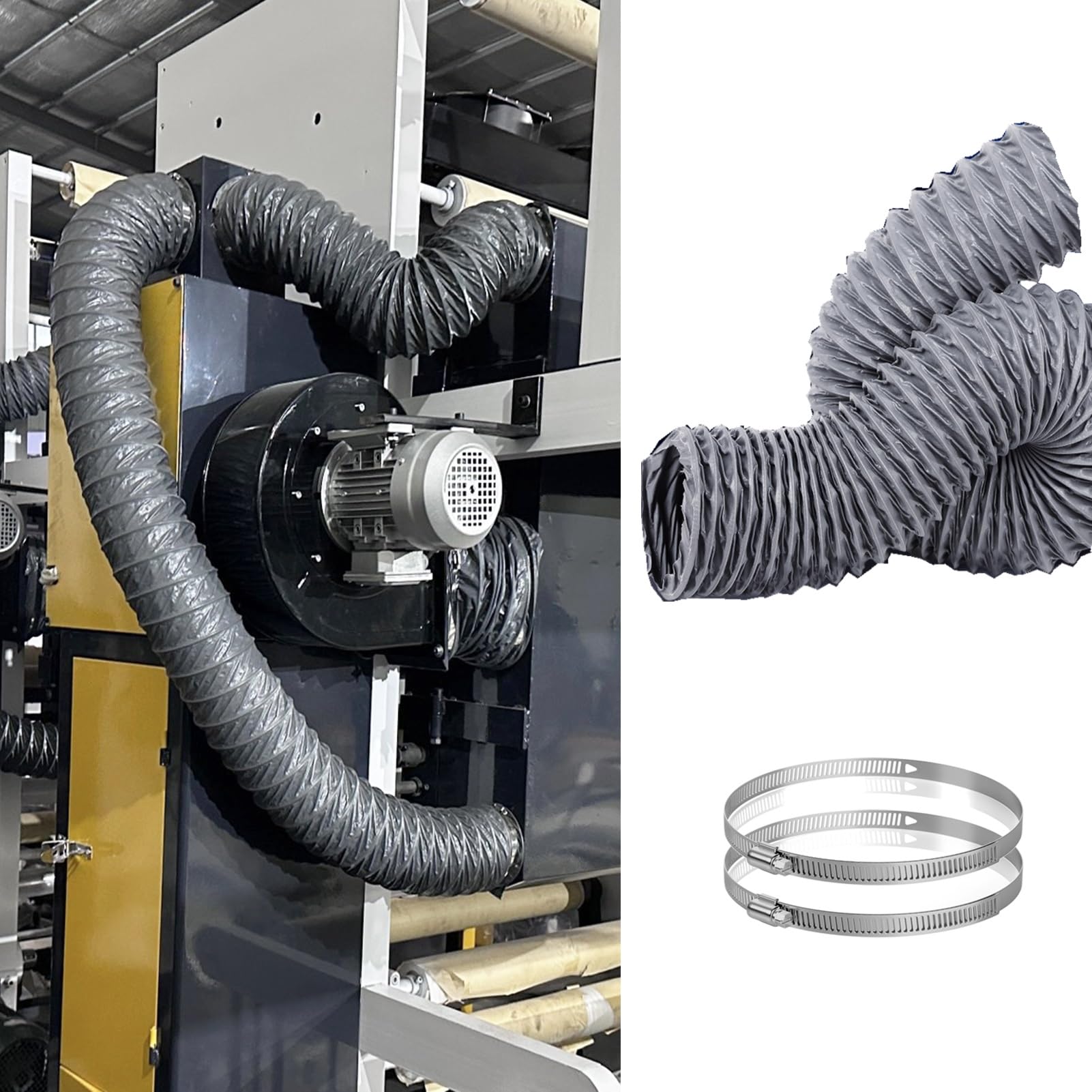 Conduit d'évacuation pour espace restreint sèche-linge flexible 5m