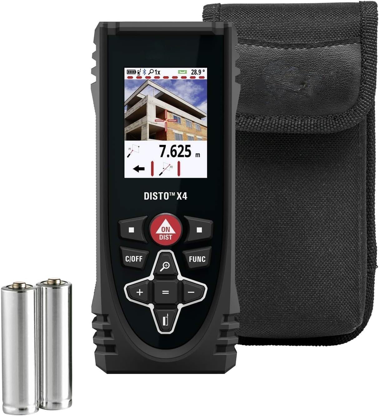 Distance Meter, 492ft Range, IP65 Waterproof, with Pointfinder Camera, Carrying Holster