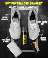 Vista 2 de COZGO Shoe Cleaner Kit for Sneaker, Water-Free Foam Sneaker Cleaner 5.3Oz with Shoe Brush and Shoe Cloth,Work on Most Shoes