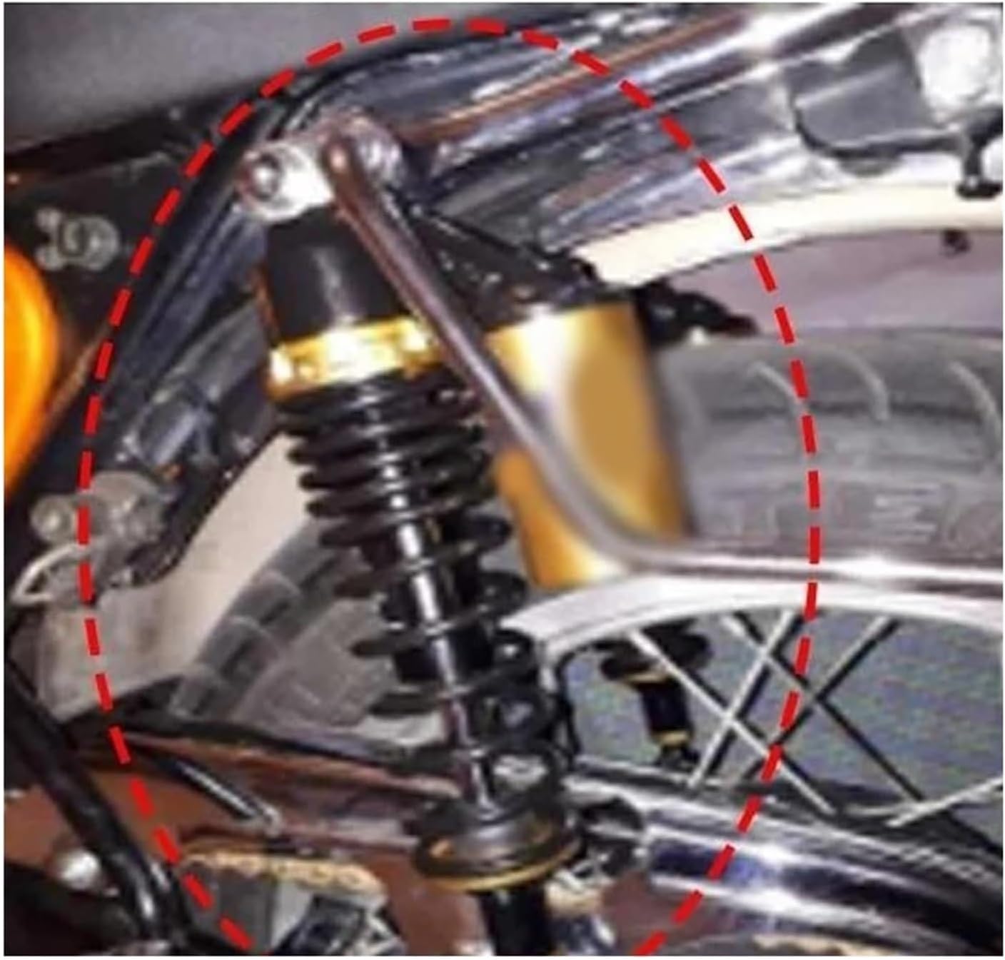 リア 用 スズキ 235mm 7.5mm オートバイ用 スプリング穴 【ショックアブソーバービーチカーバイクショックアブソーバー】 ダンピングサスペンション 調整可能スプリ