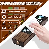 Vista 3 de 2 piezas de mango de pizarrón de cerveza de 3/8 pulgadas a 16 UNC – mango de barril de nuez, asas de barril de barril, asas de grifo con 3 piezas