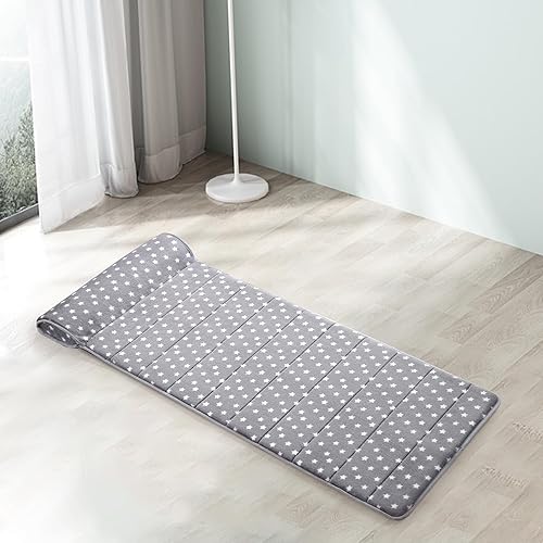 Miniatura 8 de BALAPET Tapete de espuma viscoelástica para siesta con etiqueta de nombre, tapete de dormir portátil para guardería con almohada extraíble para