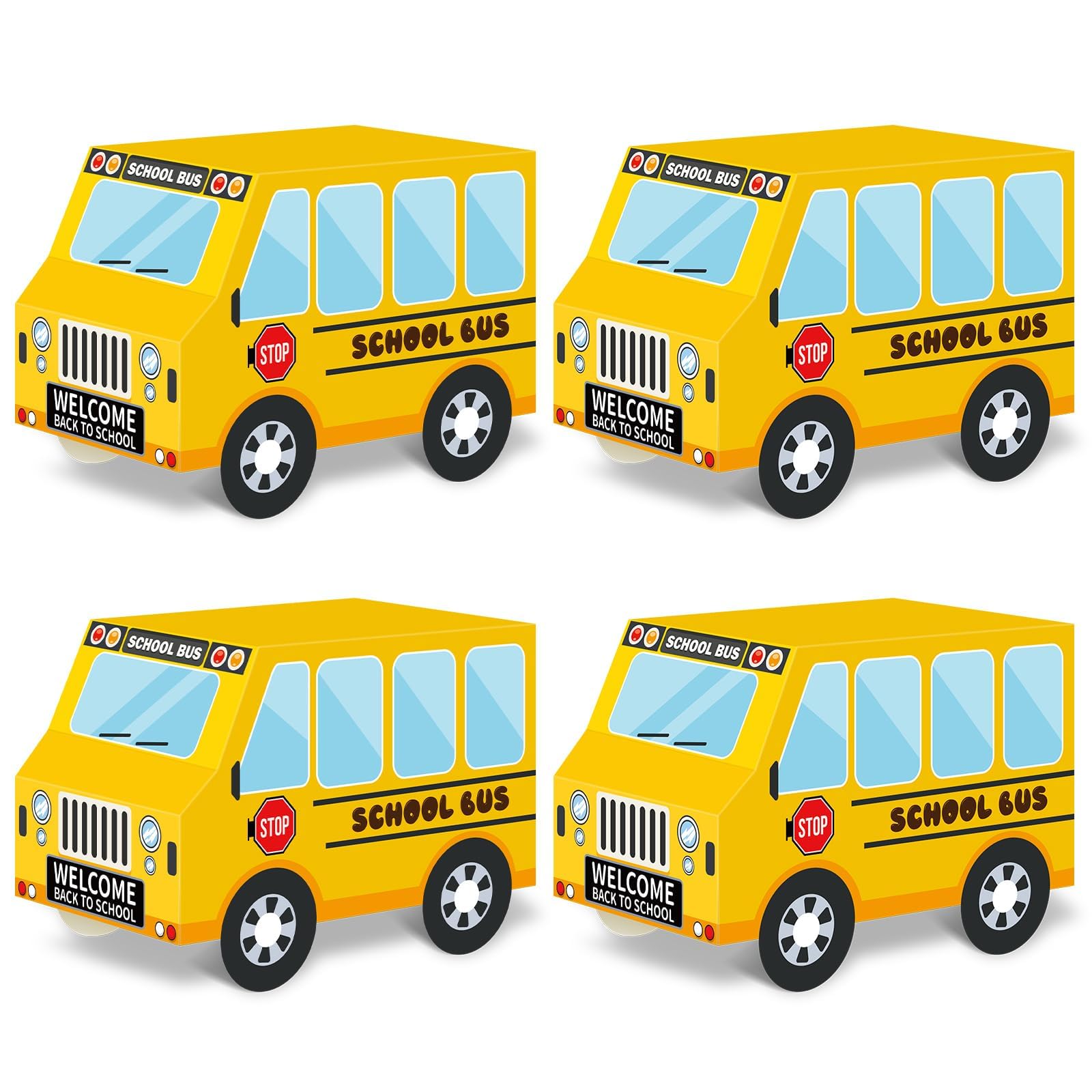 Photo 1 of ZOIIWA School Bus Treat Boxes, 12 Count