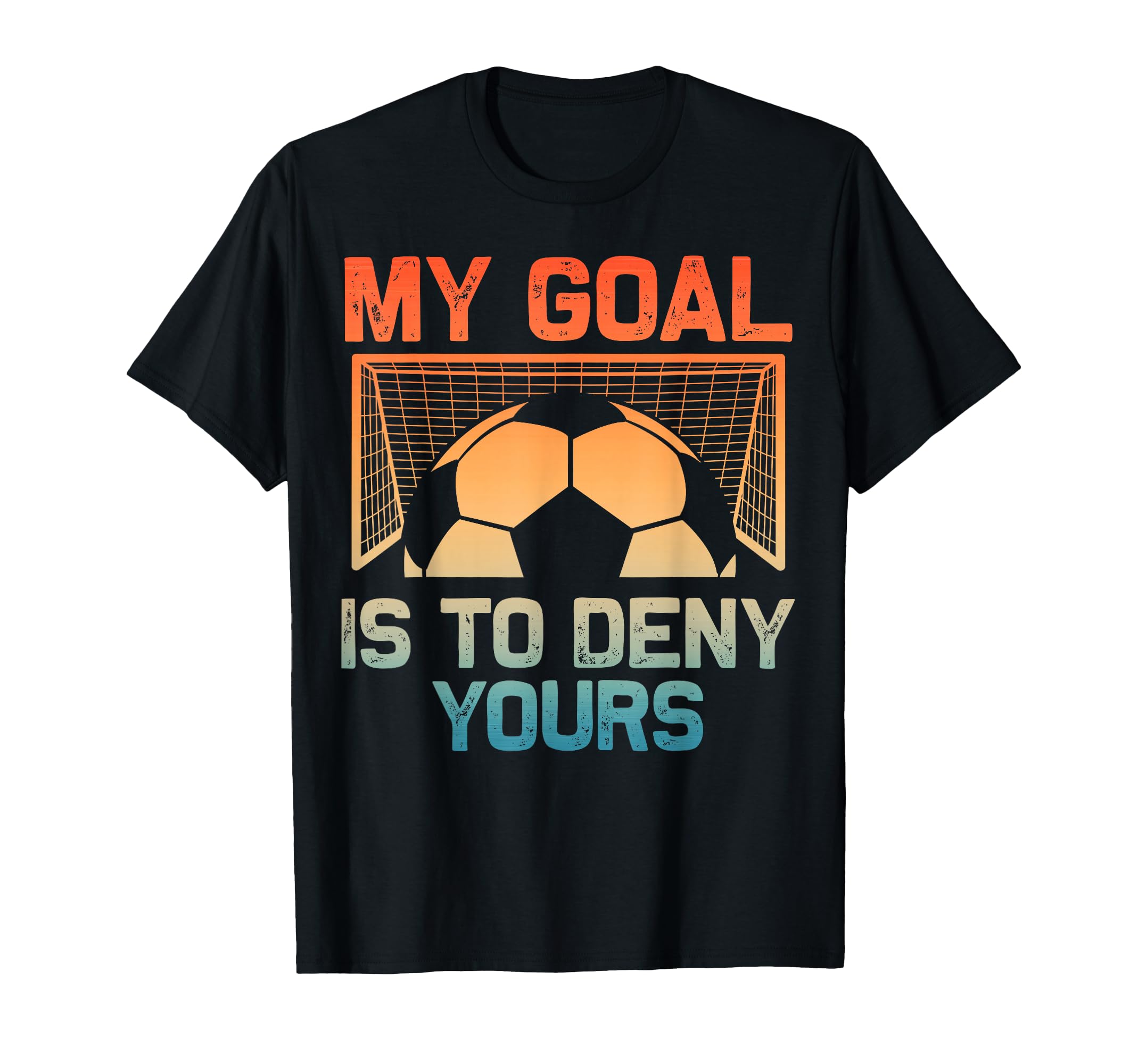 Soccer Goalie Art for Men Women Boys Girls Gag Soccer Player T-Shirt