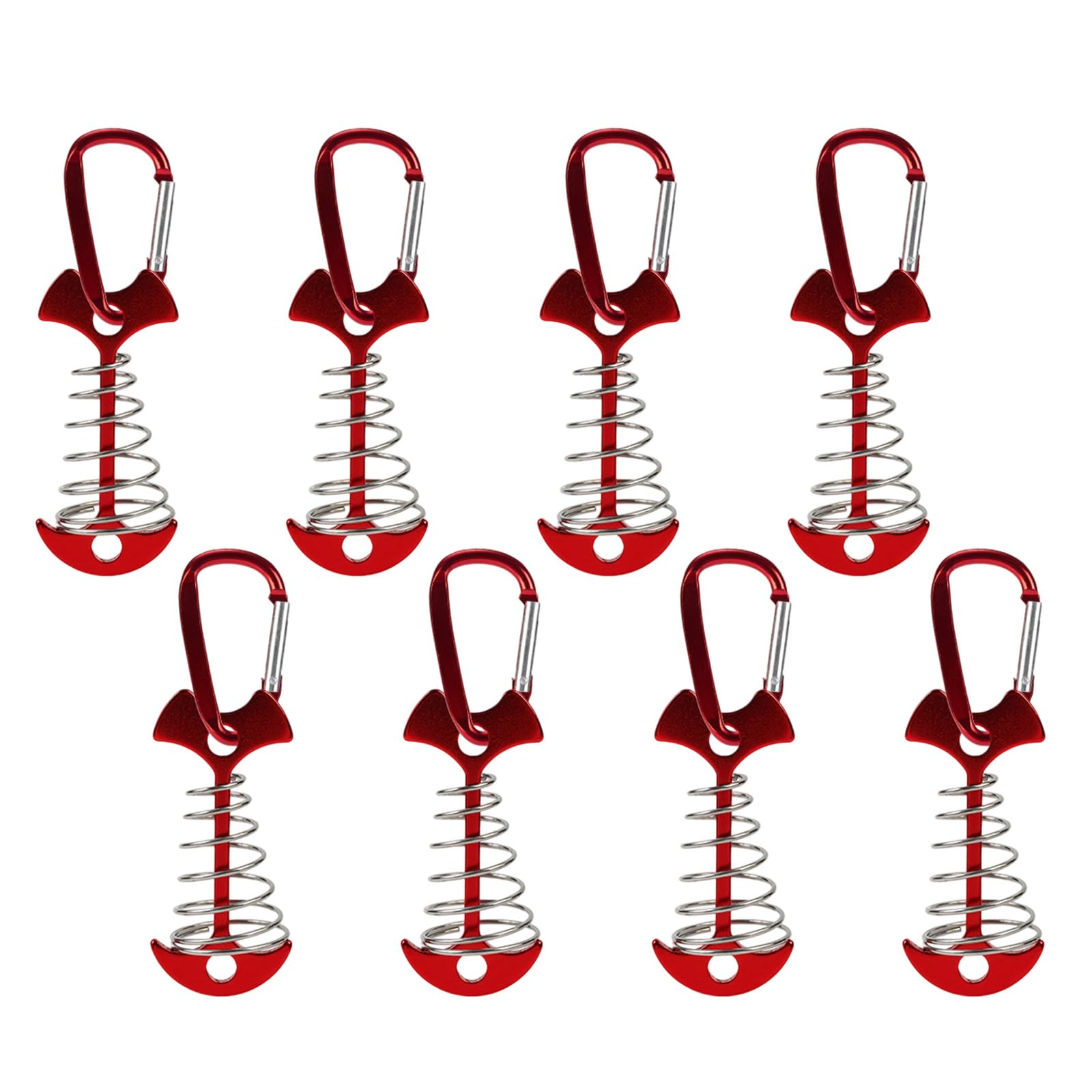 Mekalero 8pcs Outdoor Tent Spirals Stakes Heavy Type Ground Anchors Outdoor Camping Pegs for Beach or Mountain Use Antislip Deck Anchors