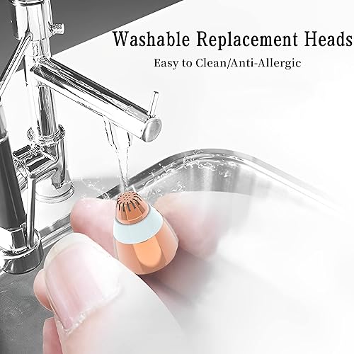 Miniatura 2 de Cabezales de repuesto para removedor de vello de cejas para acabado táctil, removedor de vello facial impecable, cuchillas de repuesto sin dolor