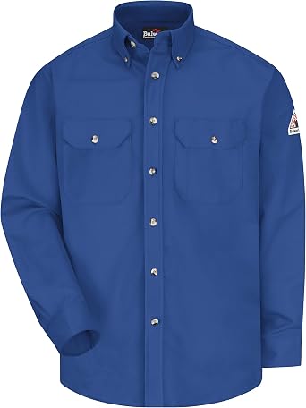 Bulwark FR Mens Flame Resistant Midweight Dress Uniform Shirt