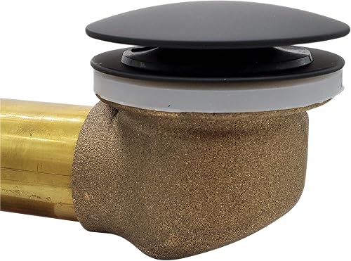 Miniatura 3 de Westbrass D398R-62 - Drenaje de baño de hilo grueso NPSM de 1-12 pulgadas color negro mate paquete de 1