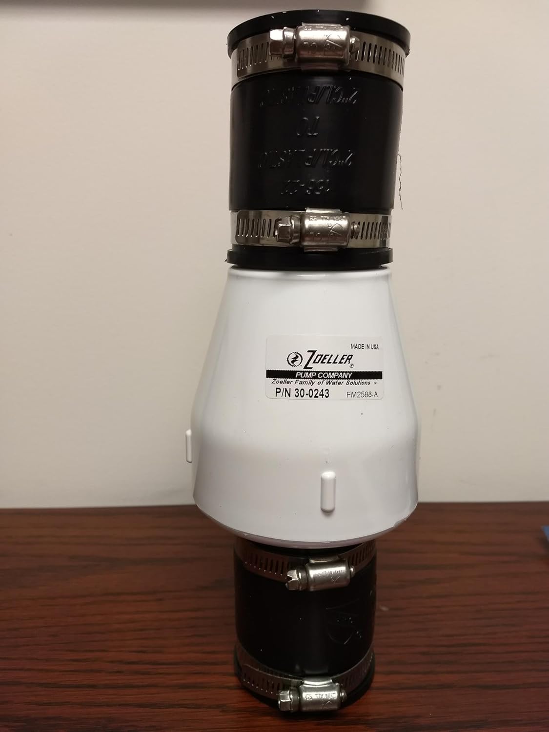 Zoeller 30-0243 2" pvc white quiet check valve