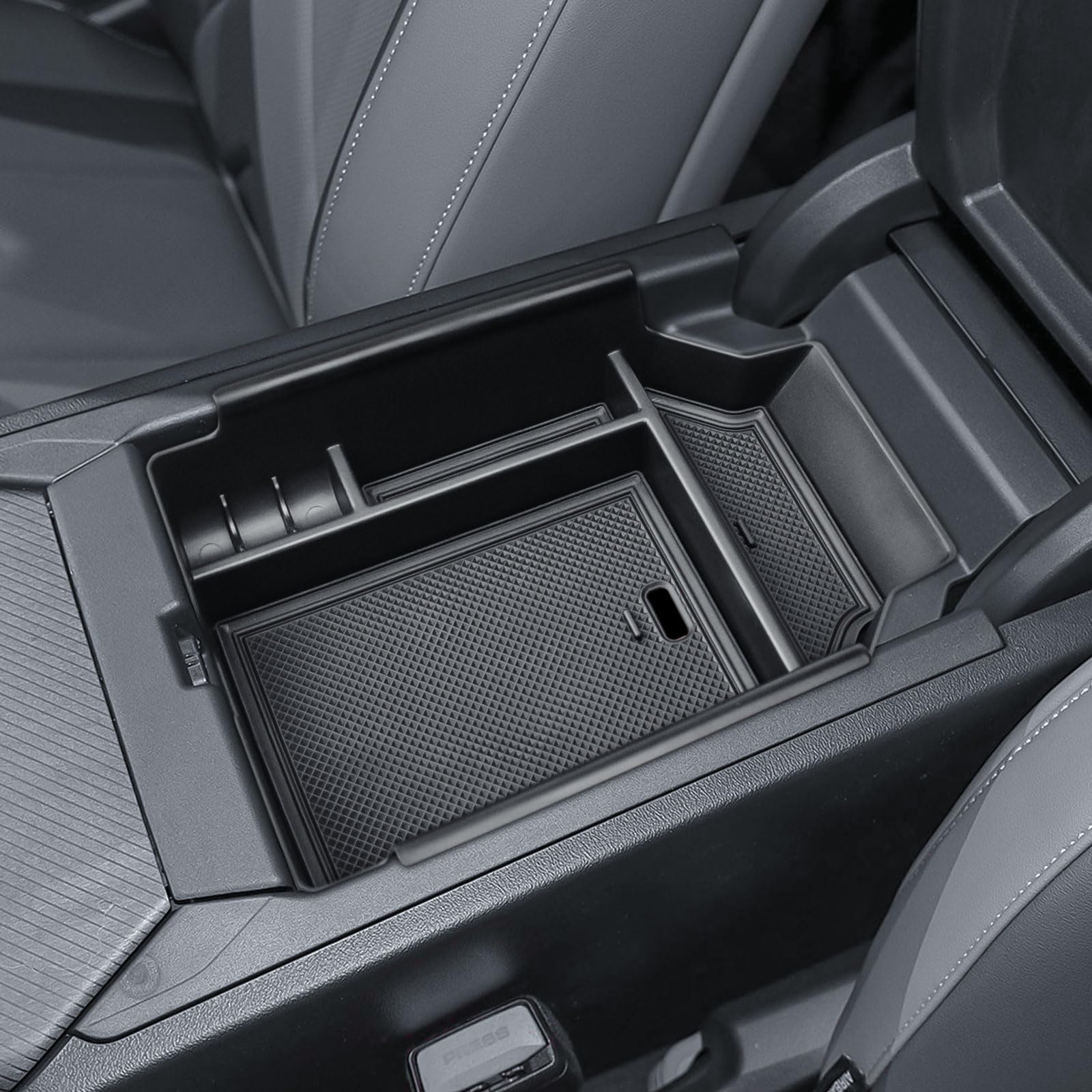 Center Console Organizer Compatible with 2025 2026 BMW X3 Interior Accessories, X3 30 xDrive/ X3 M50 xDrive Middle Armrest Storage Box Secondary Compartment Pallet Insert Tray, Black