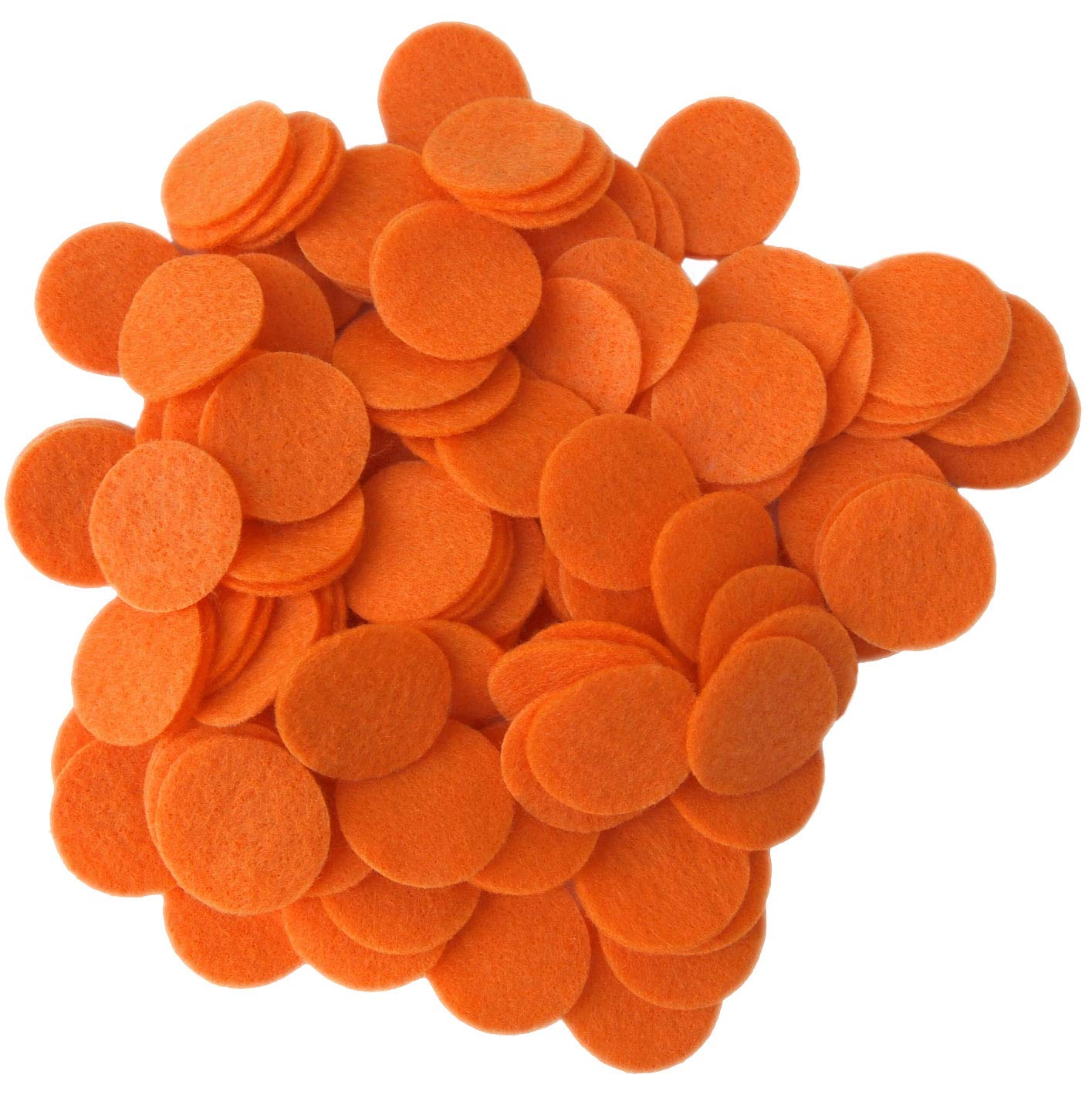 Playfully Ever After Orange Craft Felt Circles (5 Inch - 18pc)