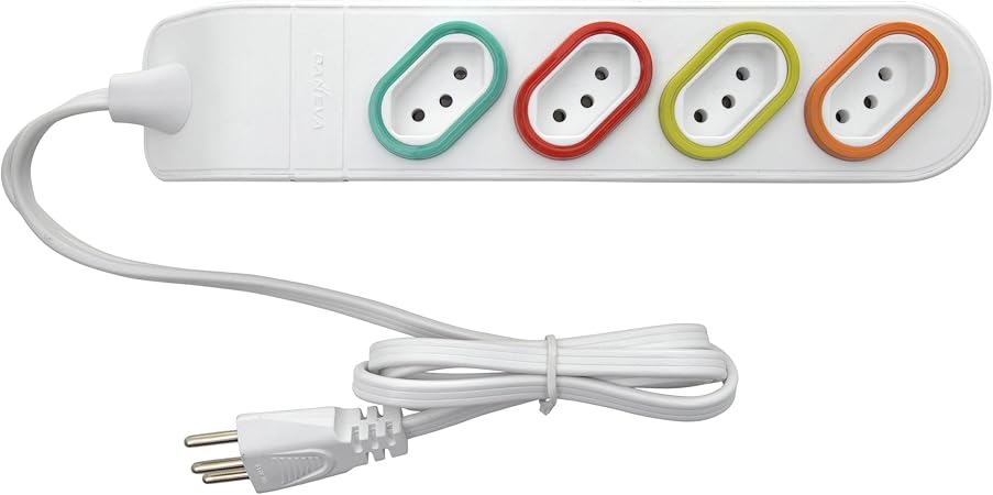 Multi Tomadas Extensão 4 Tomadas 2P+T, Daneva, Dn1848, Branco Menor preço em Multi Tomadas Extensão 4 Tomadas 2P+T, Daneva, Dn1848, Branco