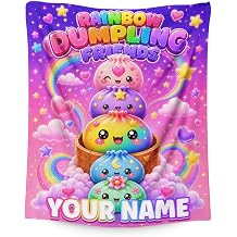 Personalized Dumpling Blankets, Kids Girls Throw Blanket Gift