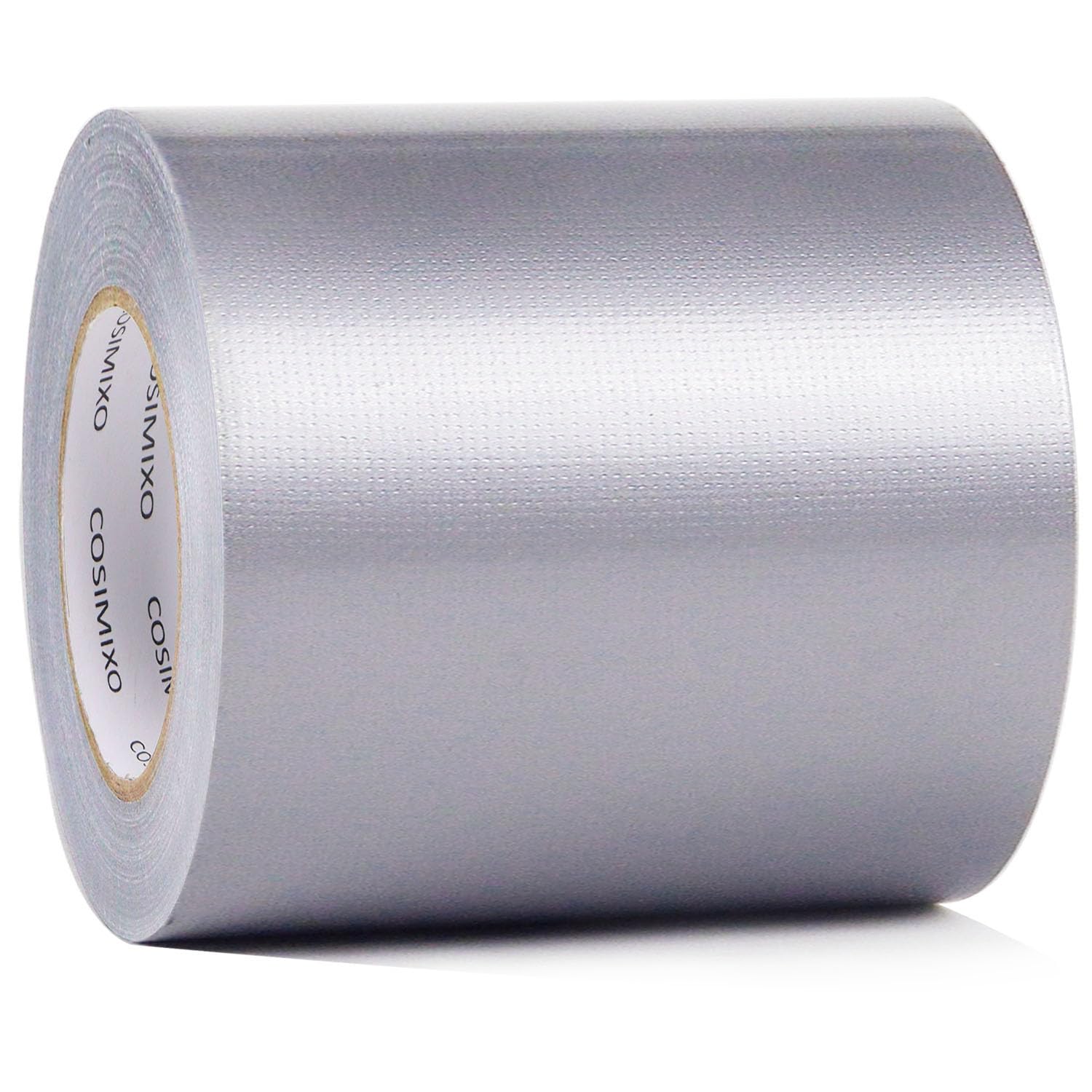 COSIMIXO 1-Pack Silver Heavy Duty Wide Duct Tape, 4 inches x 55 Yards, Strong, Flexible, No Residue, All-Weather and Tear by Hand - Bulk Value for