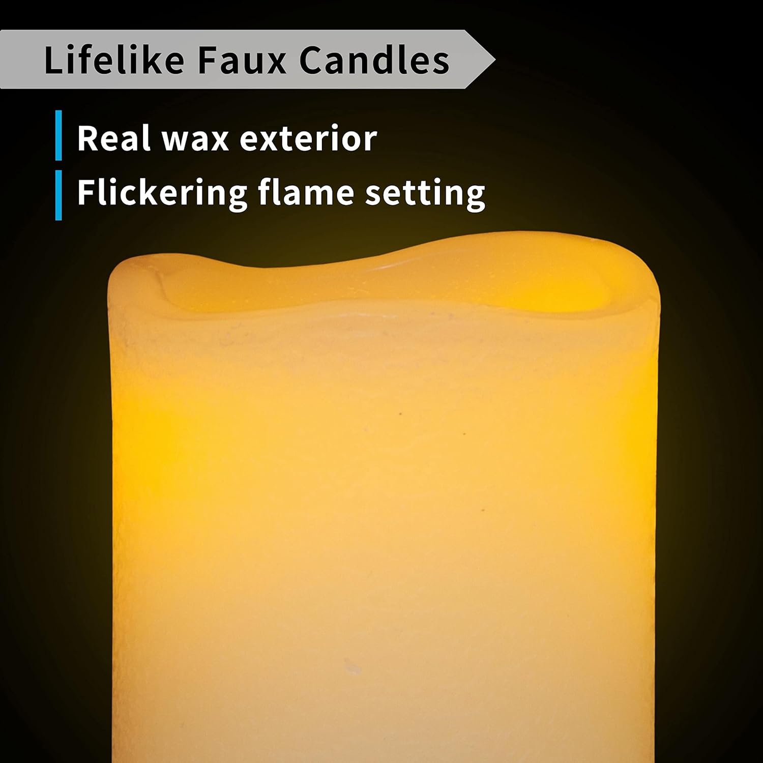 FURORA LIGHTING Ivory Real Wax Flameless Candles with Remote and Timer, 4 Pillars and 4 Votives Pack of 8, Flameless Flickering Candles for Home Décor, Battery Included - Image 6