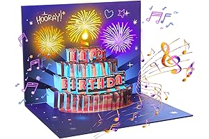 3D Birthday Card with Light and Music - Makes a Great Gift...