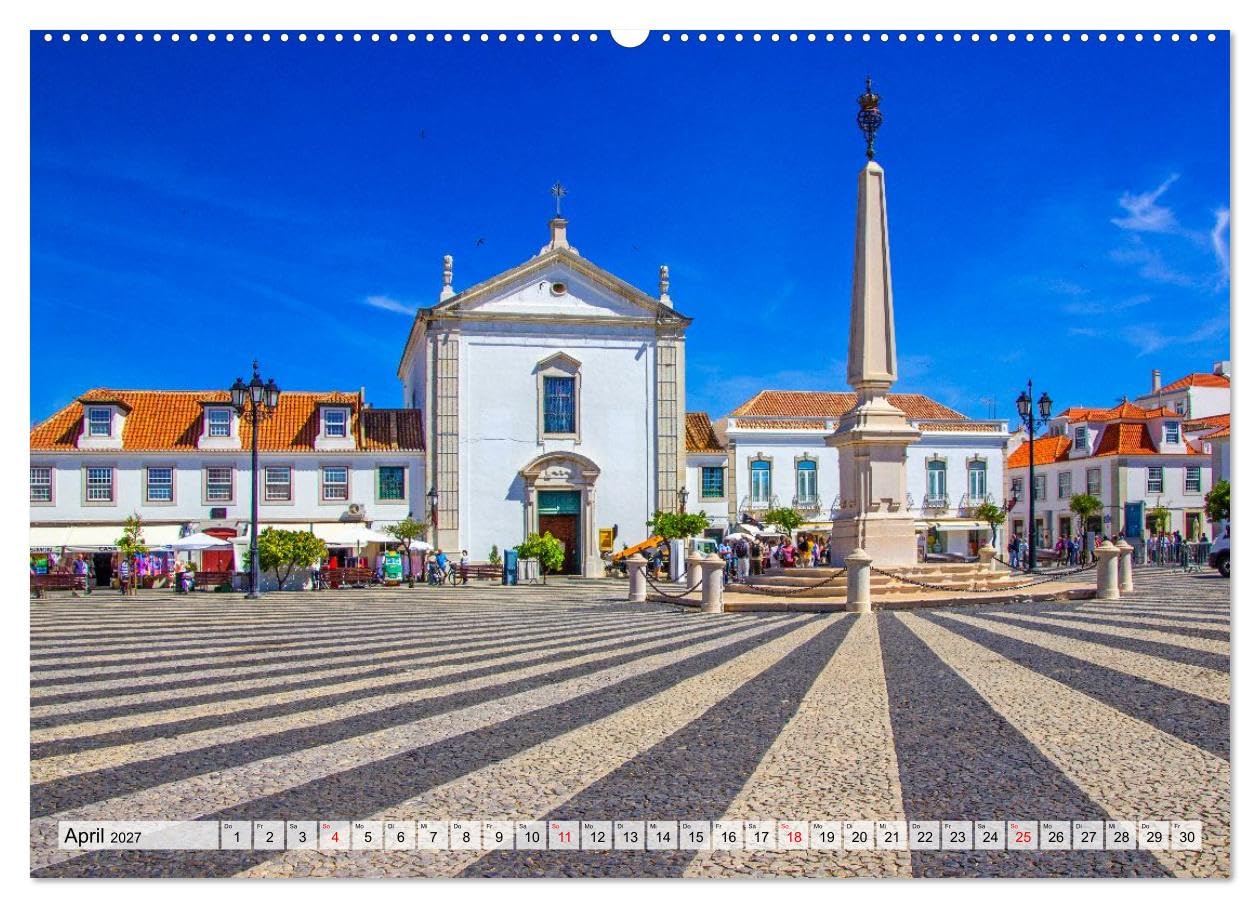 CALVENDO · Vila Real de Santo António (Kalender 2027) | DIN A2 Querformat · Wandkalender · Portugals stilvolle Grenzstadt im Süden