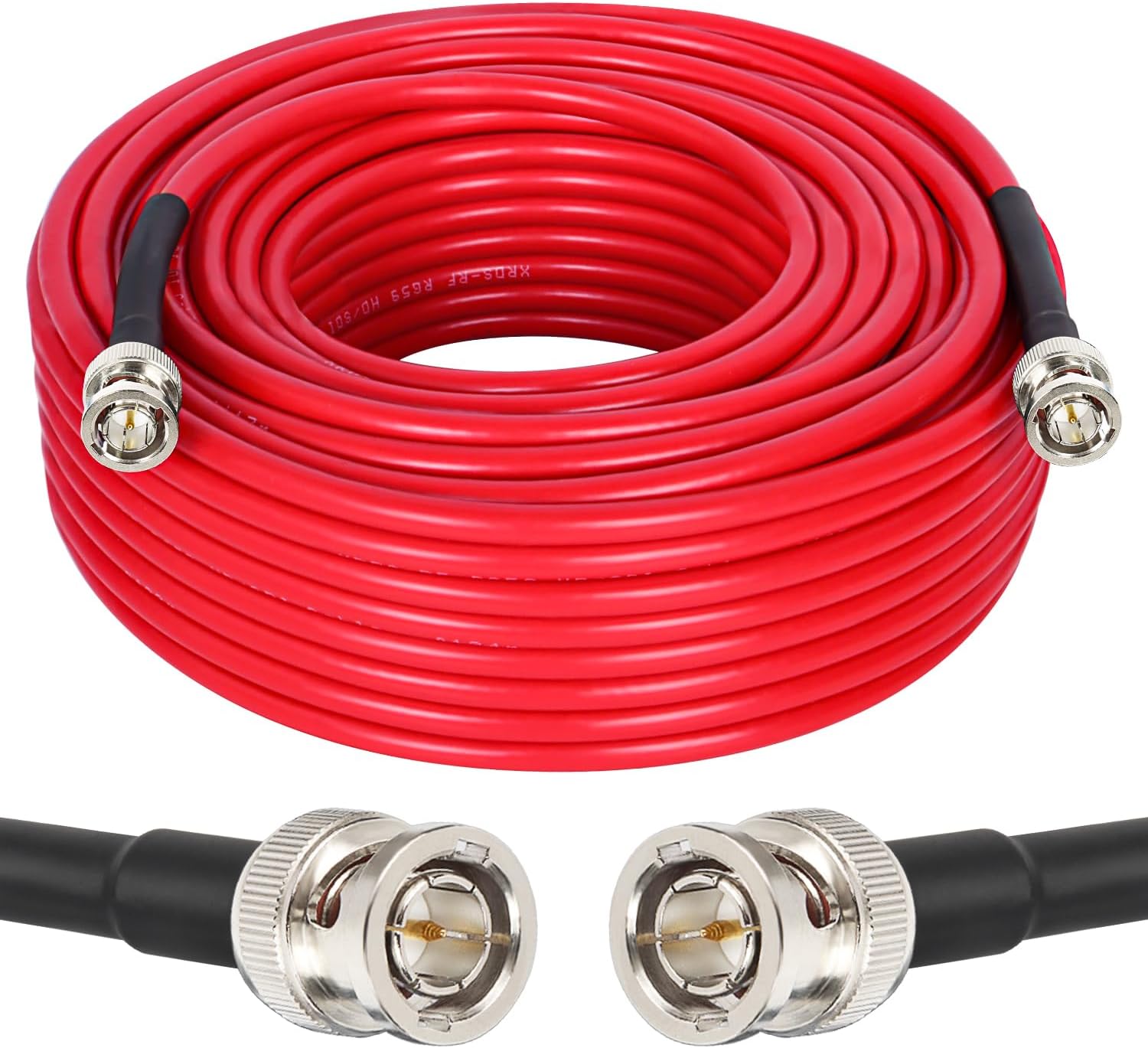 XRDS -RF 100FT SDI Cable - 75 Ohm RG59 BNC Male Cable for 4K 1080P 3G/6G HD SDI Camera Monitor Video Recorder SDI to HDMI Converter Splitter Security Camera