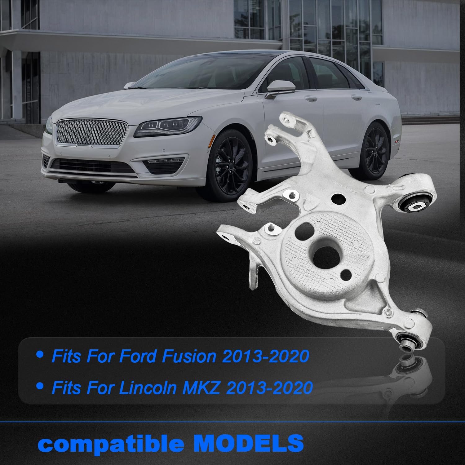 Rear Lower Control Arm Left & Right Compatible with ‎Ford Fusion 2013-2020 and Fit for Lincoln MKZ 2013-2020 526-099 526-100 DG9Z-5500-C GS7Z-5500-C