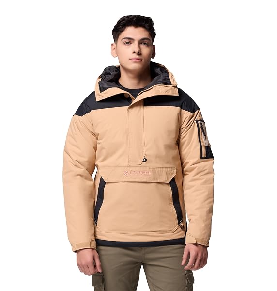Columbia Challenger II Insulated Pullover, Tessuto resistente, Cappuccio adattabile, Tasche di sicurezza, Vestibilità aderente, Idrorepellenza superiore - da uomo