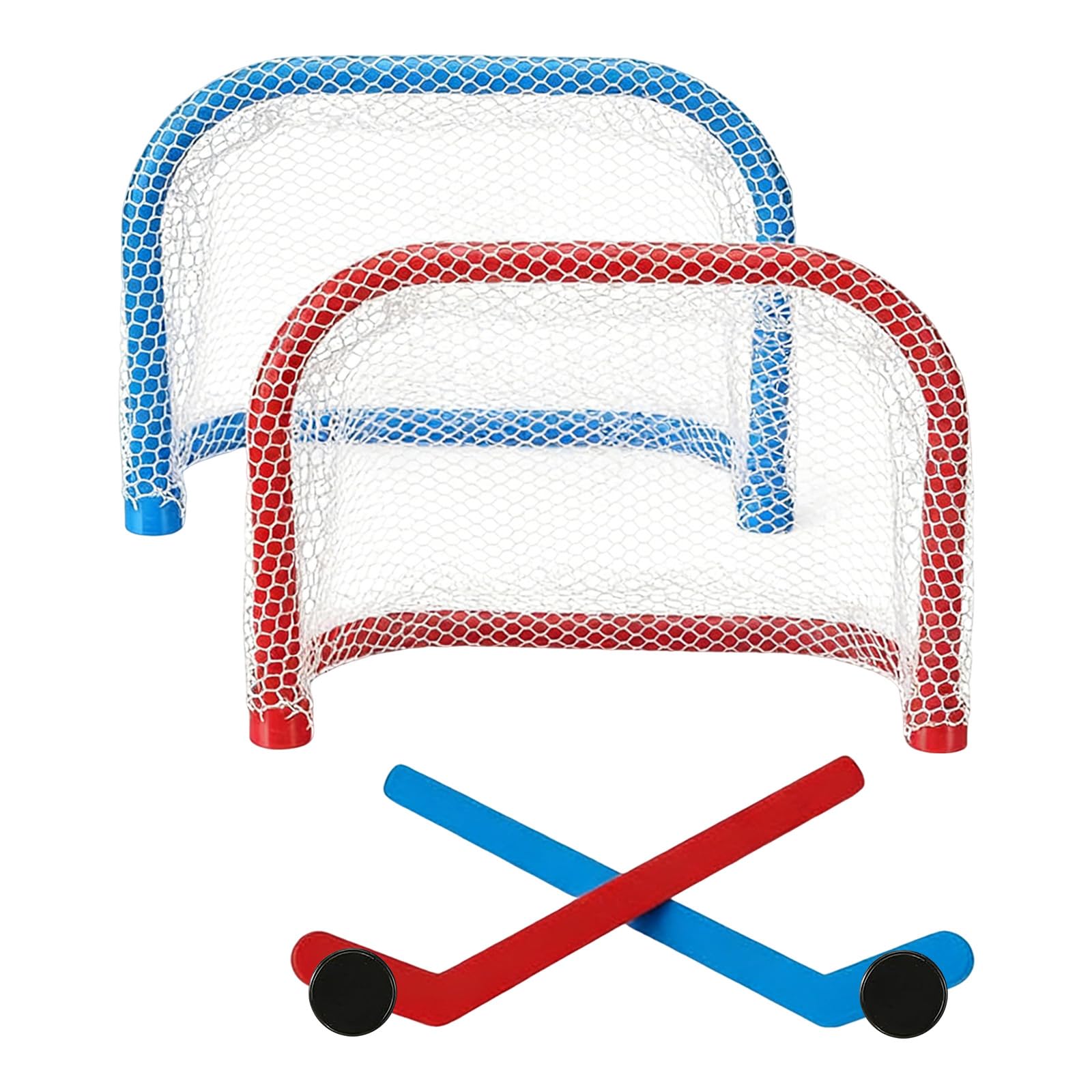 Mini Tabletop Hockey Set Including 2 Goal Nets 2 Ice Hockey and 2 Sticks Christmas Indoor Fun Sport Party for Adults