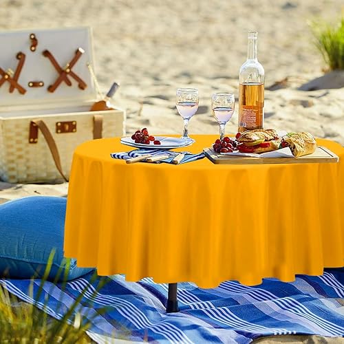 Miniatura 4 de Paquete de 12 manteles de plástico de colores surtidos, 54 x 108 pulgadas, fundas de mesa de neón para cumpleaños, boda, picnic, hogar, despedida de