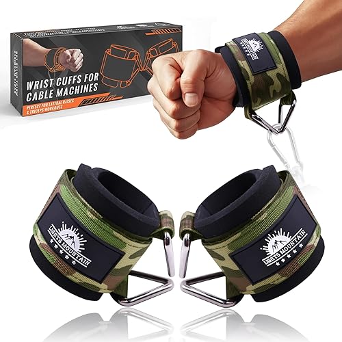 Miniatura 8 de Correas acolchadas de neopreno ajustables para máquinas de cable Equipo de entrenamiento de fuerza