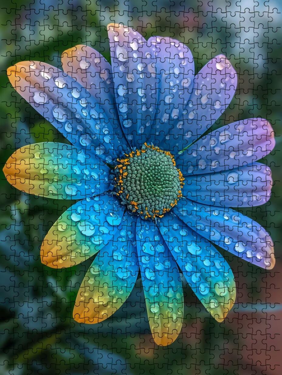 Flores Coloridas Puzzle 1000 Piezas, Rompecabezas Adultos Puzzle, 3D Un Rompecabezas, Desafiante Puzzles de Decoración Juego de, Juego Educativo para Toda la Familia, para Regalo Decoración FNKL7-1002