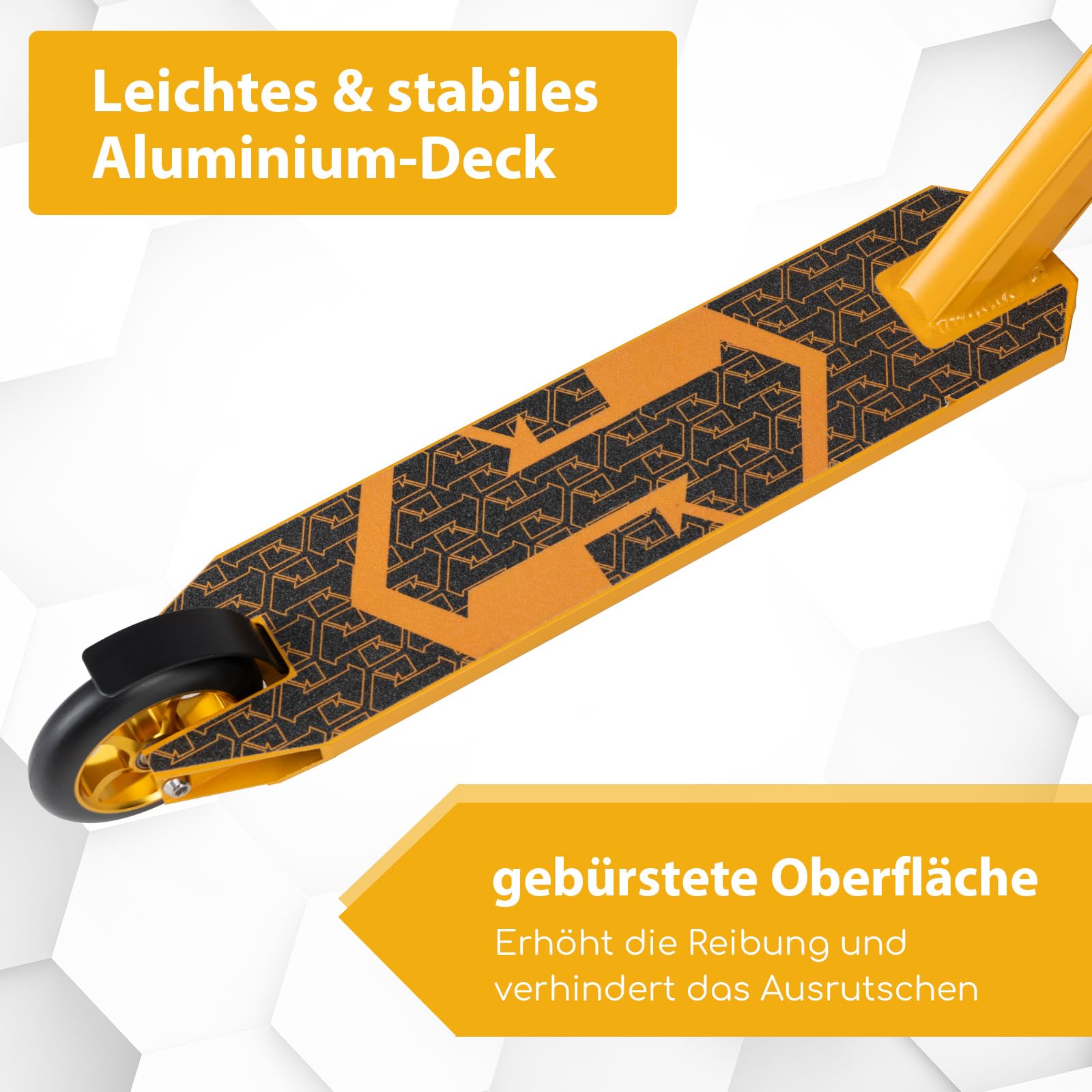 COSTWAY Hulajnoga wyczynowa z kierownicą 360, z kołami PU 110 mm, łożyskiem kulkowym ABEC-7 i aluminiowym pokładem, obciążenie 100 kg, dla dzieci od 10 lat