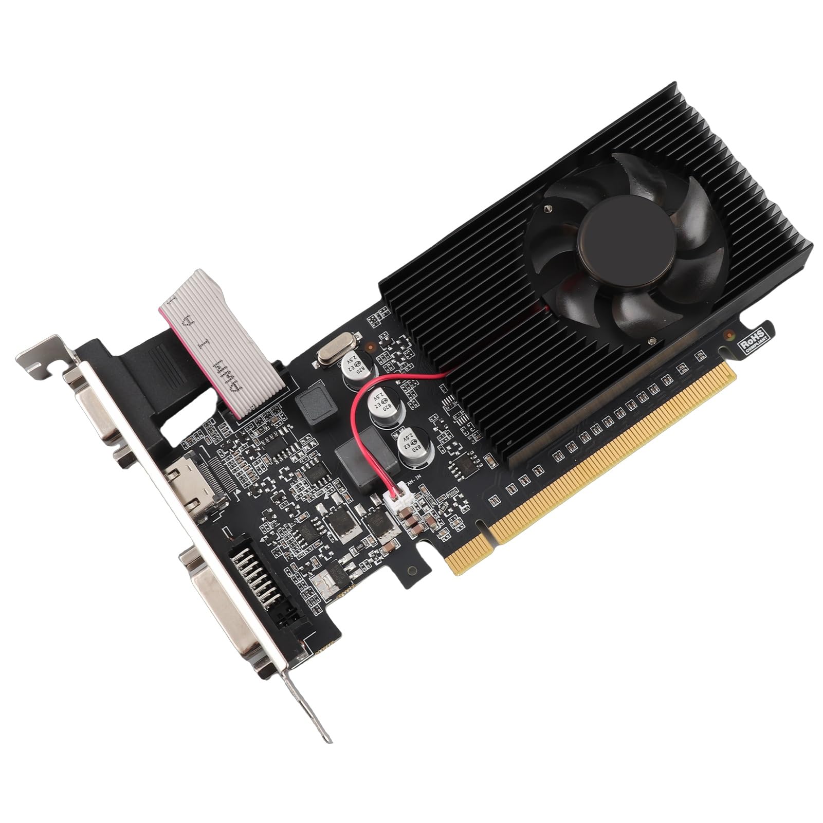 Tarjeta Gráfica de Juego, Tarjeta Gráfica PCI Express 810MHz 1000MHz 2560x1600, Interfaz VGA DVI HDMI, para Uso de Oficina de Vídeo HD