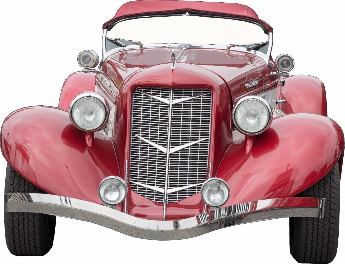 Oedim Photocall Coche Clasico Citroen Rojo | Photocall Divertido | Photocall Bodas | Photocall comuniones | Photocall Eventos |