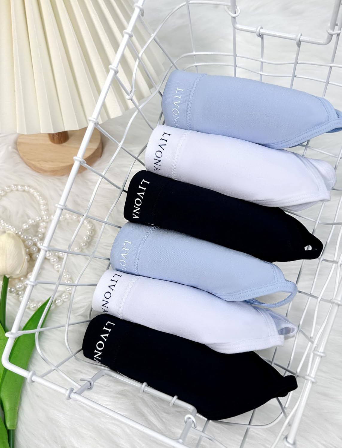 Livona Racerback Training Bra for Girls- 3 Pack Seamless Sports Bra, Padded Everyday Bra Bralette,Crop Cami Tank Top (6-14) - Image 5