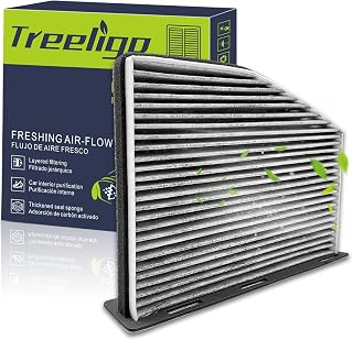 Treeligo CF10373 Cabin Air Filter Jetta, Passat, Beetle, Tiguan, Golf, CC, Eos, Rabbit, A3, GTI, R32, Q3 Quattro, Q3, TT, TT Quattro,Golf R,Passenger Compartment Air Filter