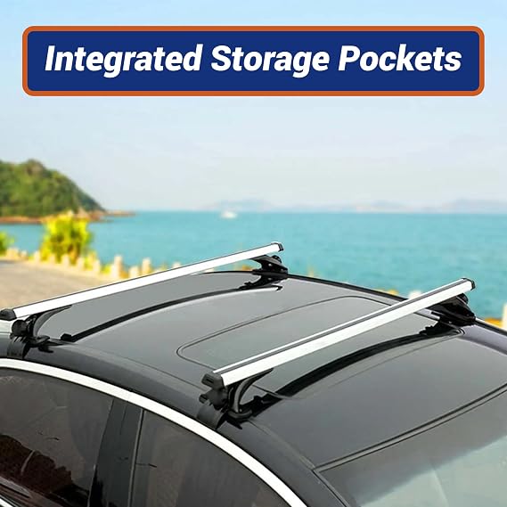 GXYWADY Universal Roof Rack Cross Bars 48 330LB Car Top Roof Cross Bar Luggage Cargo Carrier Rack w/ 3 Kinds Clamp Silver