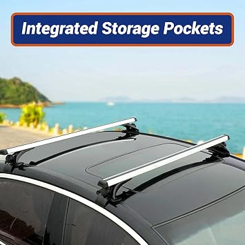 GXYWADY Universal Roof Rack Cross Bars 48 330LB Car Top Roof Cross Bar Luggage Cargo Carrier Rack w/ 3 Kinds Clamp Silver