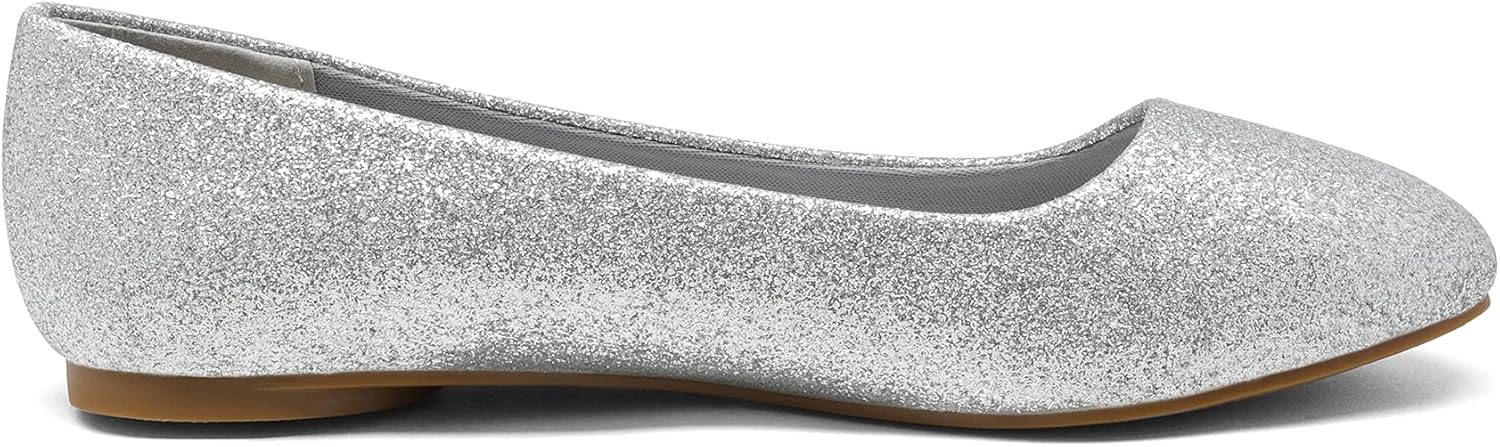 DREAM PAIRS Women's Sole-Simple Wide Width Flats, Ballerina Walking Flats, Comfortable Slip on Shoes - Image 3