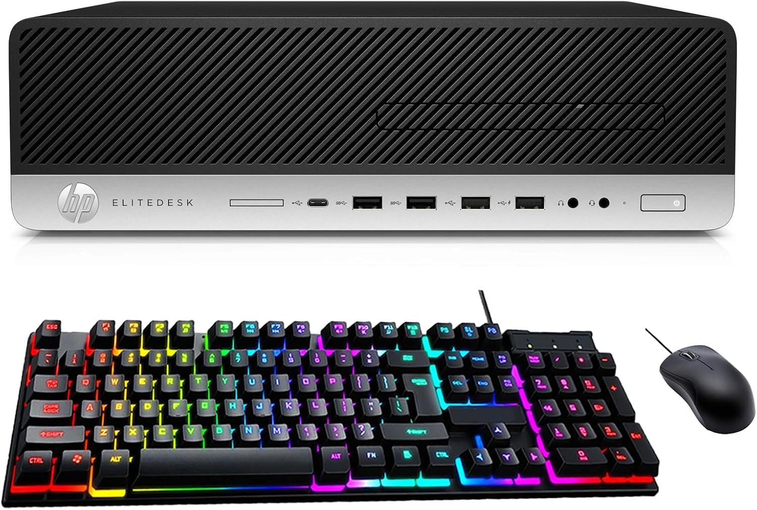 HP EliteDesk 800 G3 SFF Business Desktop, Intel Core i5-6500 3.2GHz Up to 3.6GHZ, 8GB RAM, 256GB SSD, CAM, No DVD, Windows 11 (Renewed)