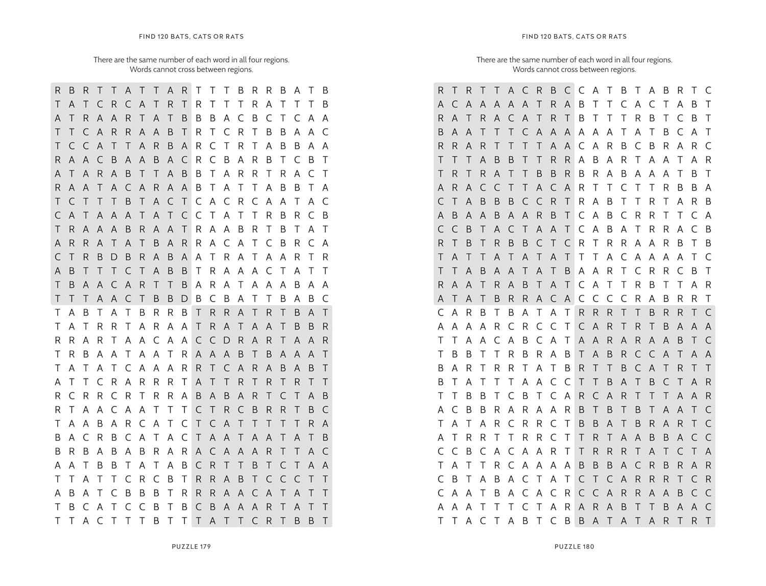 Bats Cats and Rats The Almost Impossible Spooky Wordsearch