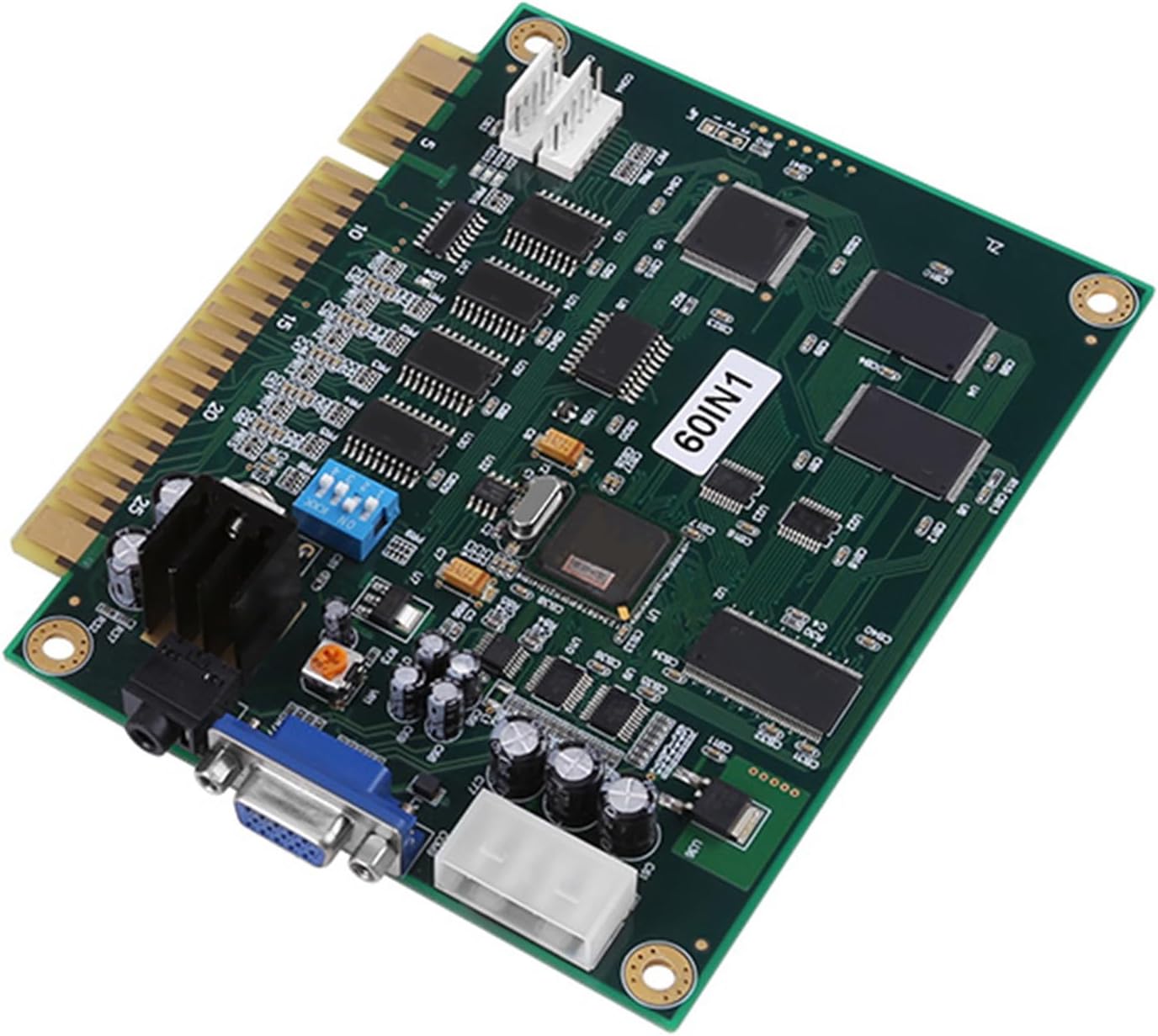 KIMISS 60 in 1 Multicade PCB Board for Game Machine CGA/VGA Output Classic Multicade Board Game Parts PCB Board