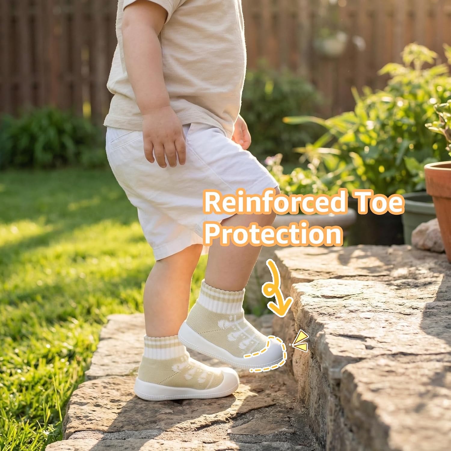 STQ KIDS Wide Toe Box Baby Sock Shoes Soft Sole Infant First Walking Shoe Non-Slip Slippers Lightweight Sneakers for Baby Boys Girls