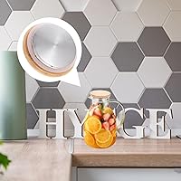 Vista 6 de Cubierta de repuesto de madera de bambú para jarra de agua para jarra doméstica fácil de limpiar resistente al desgaste Hervidor y tetera Uso