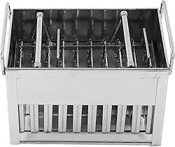 Máquina de picolé de aço inoxidável, 40 peças, capacidade para gelado, para casa, verão, faça você mesmo, palito de sorvete, reutilizável, design multiuso, prata, 5900 g