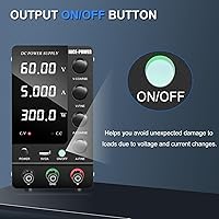 Vista 11 de NICE-POWER Fuente de alimentación CC variable 30V 10A, fuente de alimentación de banco de CC regulada de conmutación ajustable con interruptor